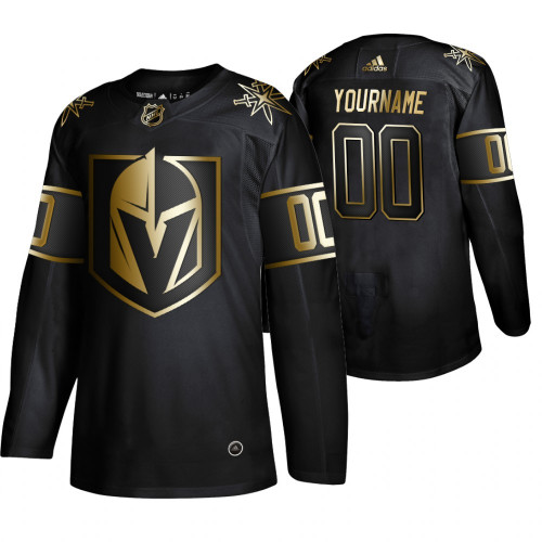 Men's Vegas Golden Knights Black Custom Name Number Size NHL Stitched Jersey